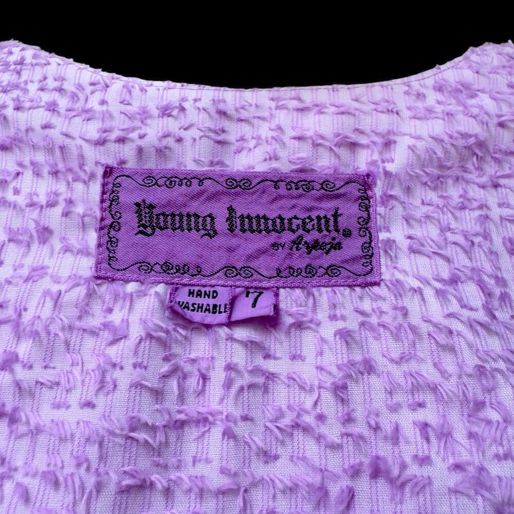 Sue Wong Young Innocent by Arpeja VINTAGE 2 Piece Edwardian Dress Purple Size XS - Picture 15 of 16